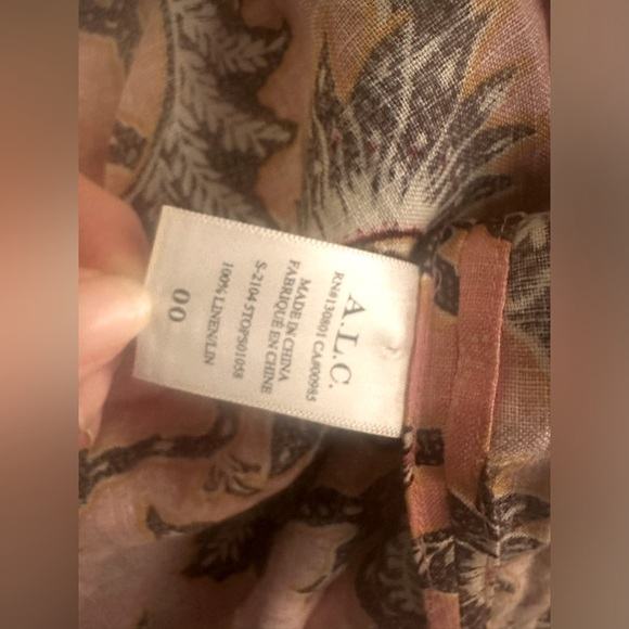 A.L.C pink linen shirt - Picture 2 of 5